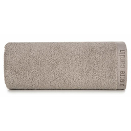Eurofirany Ręcznik Evi 70x140 beżowy ciemny 430g/m2 Pierre