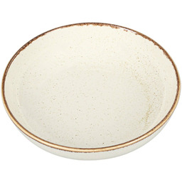 Miska płytka 415 ml 170 mm Sand piaskowa