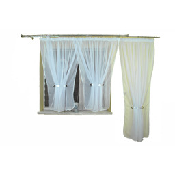 Balkonowa ,przelotki gotowa firanka 500/230 3 kol