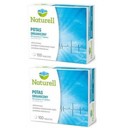 Zestaw Naturell Potas organiczny, 2 x 100 tabl.