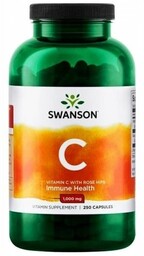 Swanson Witamina C1000 + dzika róża 250 kaps