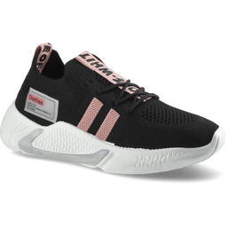 Artiker Czarne Sneakersy Damskie Sportowe Półbuty