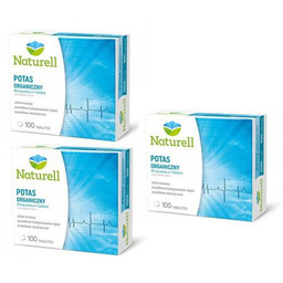 Zestaw Naturell Potas organiczny, 3 x 100 tabl.