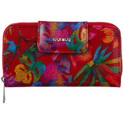 Czerwony portfel damski BajuBaj ze skóry naturalnej funkcjonalność