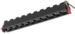 Oprawa sufitowa podtynkowa MIDI LED BLACK 39.7cm 40W