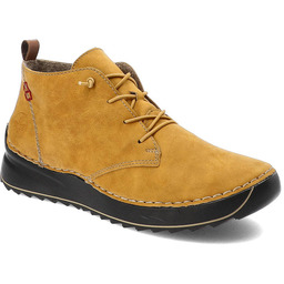 Rieker Żółte Botki Ocieplane Buty Damskie