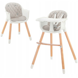 Drewniane Krzesełko Do Karmienia Sienna 2w1
