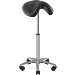 Taboret kosmetyczny Activeshop-fryzjerski 001B czarny wysoki