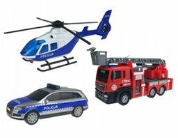 Dickie Toys, pojazdy ratunkowe SOS, zestaw