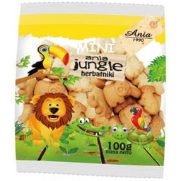 Herbatniki pszenne Mini Jungle 100g Ania