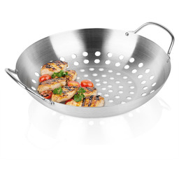 Koszyk do grillowania stalowy perforowany 28 cm