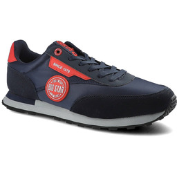 Big Star Granatowe Sneakersy Męskie Modne Półbuty