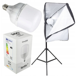 Lampa Softbox 50x70 Żarówka Led 100W Statyw 230