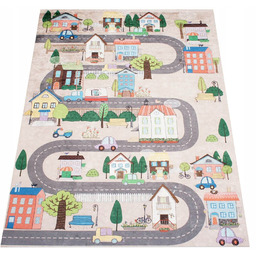 Dywan Dziecięcy Droga Ulica Dla Dzieci Uliczki Antypoślizgowy