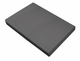 Greno Prześcieradło bawełniane 160x210 popielate ciemne bez gumki