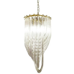 Lampa wisząca MURANO S złota - szkło, metal