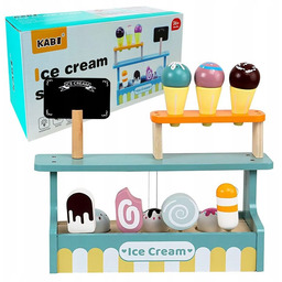 Drewniana Lodziarnia Dla Dzieci Sklep Z Lodami Zestaw