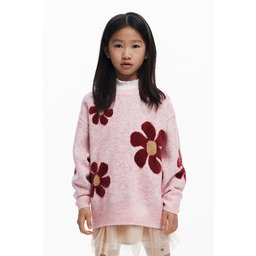 Sweter w duże kwiaty