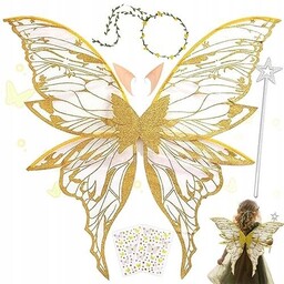 SKRZYDŁA WRÓŻKI DLA DOROSŁYCH ZESTAW AKCESORIÓW COSPLAY IMPREZA