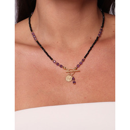 Pakamera Naszyjnik z kamieni naturalnych czarny turmalin