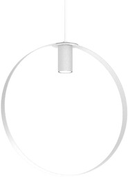 Metalowa lampa wisząca ORTIGA 5151 Shilo okrągła biała