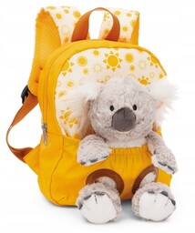 Nici 49842 Plecak 21x26cm żółty maskotka Koala 25cm