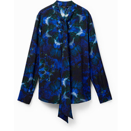 Bluzka z nadrukiem w mandale z efektem tie-dye