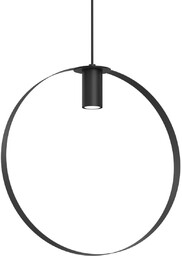 Lampa wisząca pierścień ORTIGA 5149 Shilo metalowa czarna