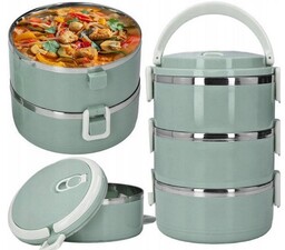 TERMOS OBIADOWY POJEMNIK TERMICZNY LUNCHBOX NA ŻYWNOŚĆ