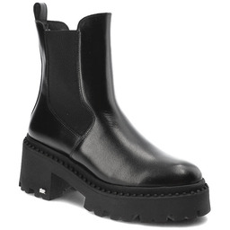 Czarne Botki Karino Wygodne Buty Damskie