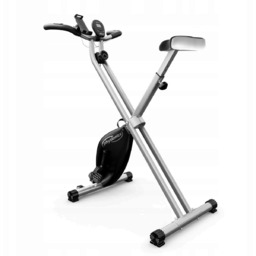 Rower Stacjonarny Treningowy Składany Magnetyczny Pionowy Physionics Szary