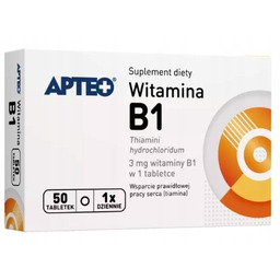 Witamina B1 3 mg, 50 tabletek /Apteo/