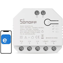 Sonoff Dual R3 Lite - podwójny przełącznik przekaźnik