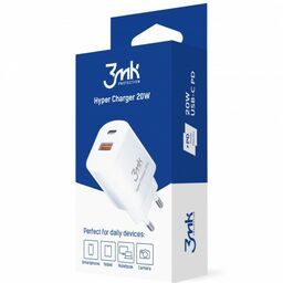 3mk Ładowarka sieciowa Hyper Charger USB-A, USB-C QC