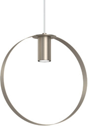 Pierścieniowa lampa wisząca ORTIGA 5152 Shilo okrągła platynowa