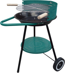 Grill okrągły ruszt 40 cm turkus