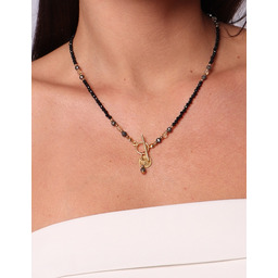 Pakamera Naszyjnik z kamieni naturalnych czarny turmalin cytryn