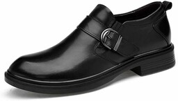 SYktcjgs modne klasyczne buty biznesowe z prawdziwej skóry