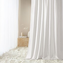 ZASŁONA WELUROWA BIANCA - BIAŁA 140x250 TAŚMA