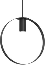 Wisząca lampa pierścieniowa ORTIGA 5148 Shilo okrągła czarna