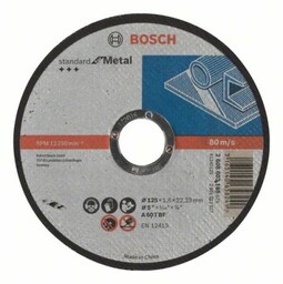 Bosch Tarcza tnąca prosta Standard for Metal 125mm