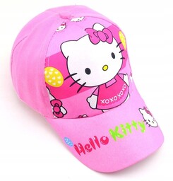 HELLO KITTY Czapka z daszkiem dla dziewczynki róż