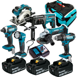 Akumulatorowy Zestaw Combo Makita DLX6068PF 18V 3X3AH lxt