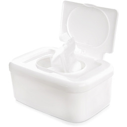 Pojemnik na chusteczki nawilżane biały