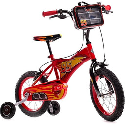 Huffy Disney Cars Luxury Unisex-Baby, 14 cali, czerwony
