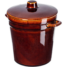 Garnek kamionkowy Athena 2L, 21cm z pokrywką