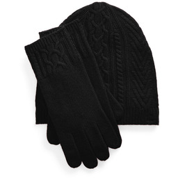 Zestaw czapka, szalik i rękawiczki LAUREN RALPH LAUREN