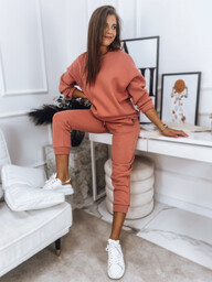 Komplet damski dresowy ARIELLA PREMIUM łososiowy Dstreet AY0725-XL