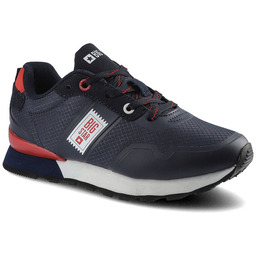 Big Star Granatowe Sneakersy Dziecięce Skórzane