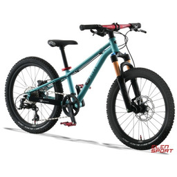 Rower Dziecięcy KUbikes 20S MTB Disc Turquoise/Laser Red